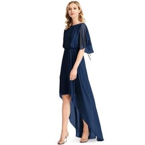 JENNY PACKHAM Flutter-Sleeve High-Low A-Line Dress Size 2